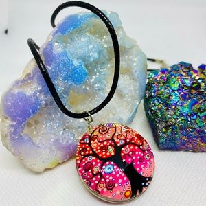 “Life” Artisan boho necklace